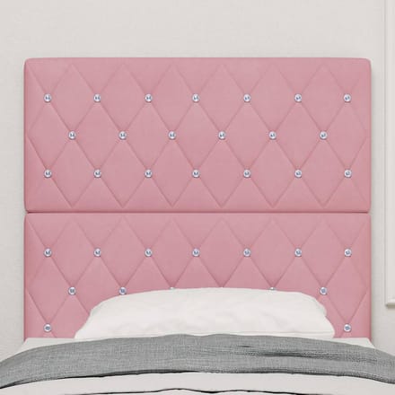 vidaXL - Hoofdbord - Roze - 90 - cm - Fluweel