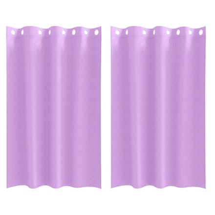 vidaXL - Blackout - Gordijnen - met - Ringen - 2 - st - Paars - 175 - x - 140 - cm - Polyester