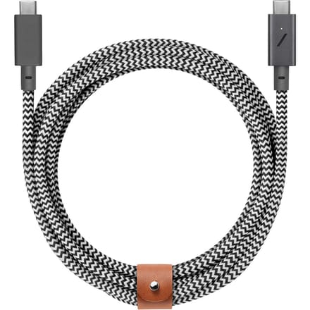 Native Union Belt Cable USB-C to USB-C Pro 2,4m - Zebra