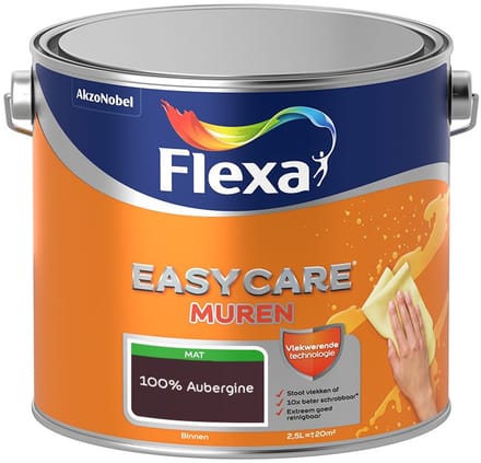 Flexa - Easycare Muren - 100% Aubergine - Mengverf - 2,5 L