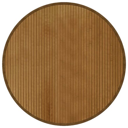 vidaXL - Vloerkleed - rond - 80 - cm - bamboe - bruin