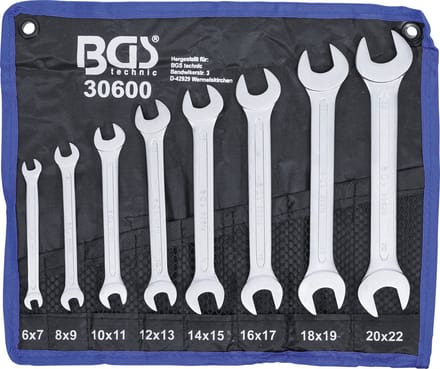 BGS Steeksleutelset 6 - 22 mm 8 delig