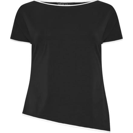Limited Collection Zwarte Contrasterende Top Size 46