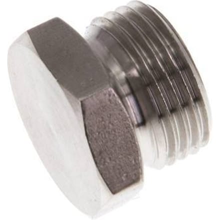 G 3/8'' RVS Plug met buitenzeskant 40 Bar [2 Stuks]