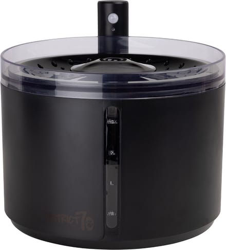 District 70 FLOW - Draadloze Drinkfontein - Met Bewegingssensor en Filter - 2,2 L - Zwart