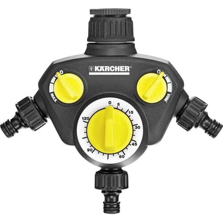 Kärcher WT 2 Watertimer - 3-weg verdeler - met timer - incl. kraanaansluiting
