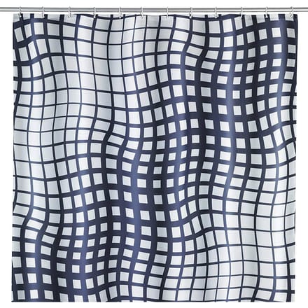 Wenko Douchegordijn Studio 180 X 200 Cm Polyester Zwart/wit