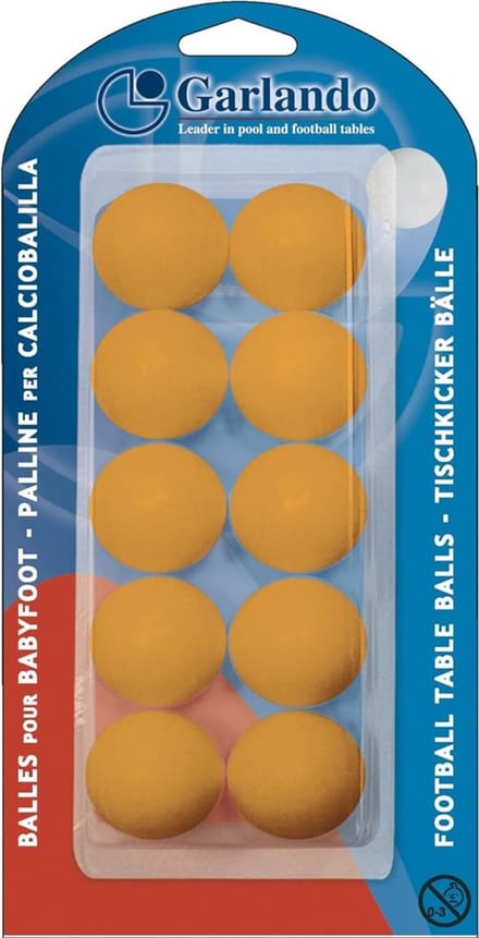 Garlando Tafelvoetbal Balletjes - Oranje - 10 Stuks