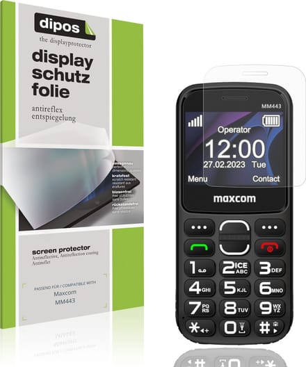 dipos – 4x Matte Beschermfolie geschikt voor Maxcom MM443 | Krasbestendige & antireflecterende Screenprotector Ultra-Thin