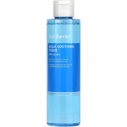 Real Barrier, Aqua Soothing Toner, 6.42 fl oz (190 ml) blue