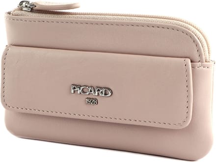 PICARD Leren Sleutelgeval Bingo Key Case Rosequartz Oud roze