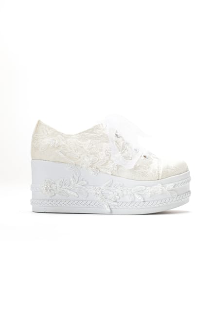 Valencia Veter Platform Bruidsneaker