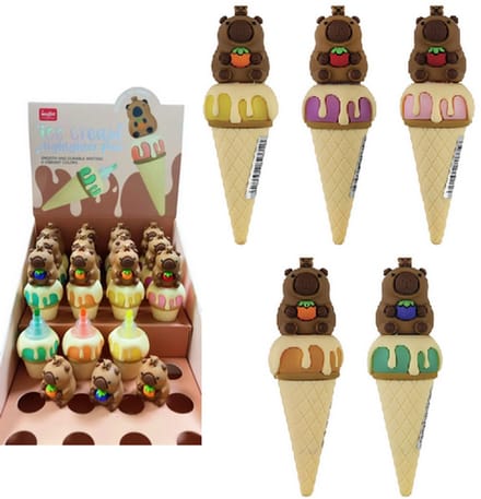 Centrum markeerstiften Capybara 24 stuks kleurrijke markers.
