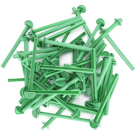 50 stuks Plastic Vogelkooi Staande Stok Papegaaien Parkiet Staande Stang Kooi Accessoire blue
