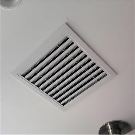 Ventilatierooster - Luchtinlaat - Koude lucht - Verstelbaar - 50 x 55 cm - Wit