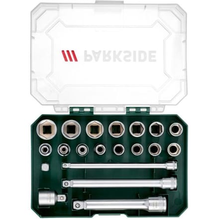 PARKSIDE Dopsleutel- of ratelset (Dopsleutelinzetstukken 20 stuks.)