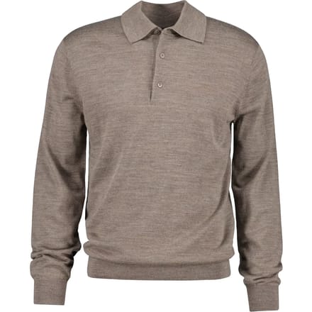Polo met lange mouwen extra-fijne merinowol Gant