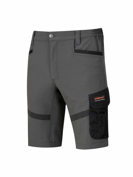 STØRVIK Stijn 4-Way Stretch Korte Werkbroek - Heren - Maat M - Antraciet