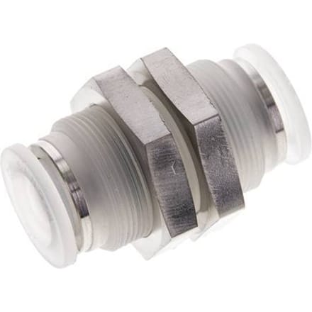 12mm PA Insteekfitting Schotdoorvoer EPDM/PTFE