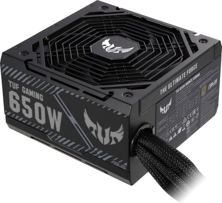 ASUS TUF GAMING 650B Voeding - 650 Watt - 135 mm - ATX - 80 Plus 80 PLUS Bronze