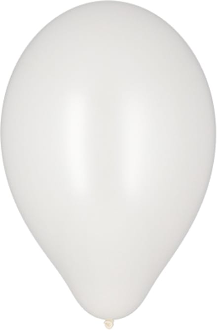 12x 10 Ballonnen Ø 25 cm wit