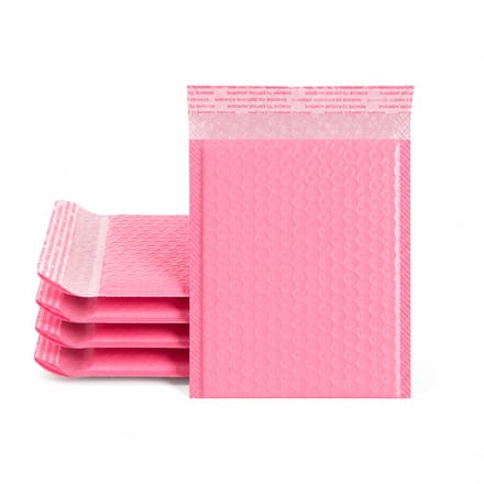 BRD® 5 A6 Roze Bubbel Enveloppen - 14x16 + 4 cm - Luchtkussen envelop klein