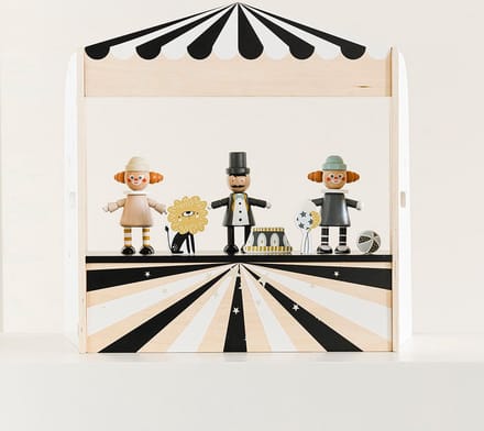 Petite Amélie Houten Speelgoed - Theater Circus - Vanaf 3 jaar - Set van 7 accessoires