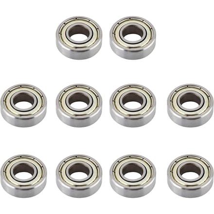 Lot de 10 roulements à billes miniatures 698ZZ en acier résistant à la chaleur et à usages multiples(8x19x6mm)
