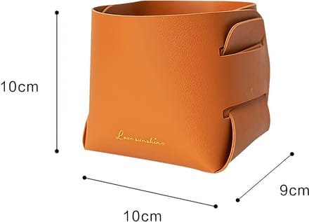 Ainy Pennenbakje Bruin | vouwbaar pennenhouder | bureau organizer | bureau accessoires