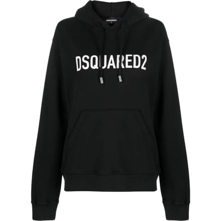 Dsquared2 Cool Fit Brand Logo Zwarte Hoodie