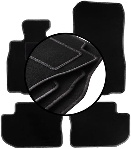 Complete set veloursmatten voor: BMW 6 F06 Gran Coupé (2012-2019)