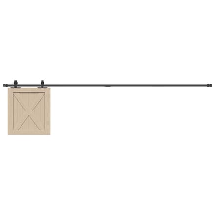 vidaXL - Ophangset - voor - schuifdeur - 213 - cm - koolstofstaal