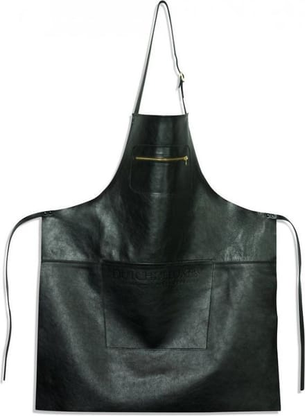 Dutchdeluxes Lederen Schort Amazing Apron - Zwart