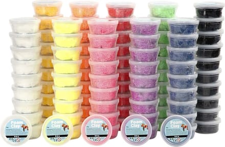 Foam Clay®, 10x10 dozen, kleuren assorti