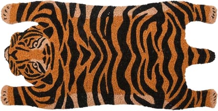 Esschert Design Kokosdeurmat Tijger - antislip rug - 76 x 39 cm - schoonloopmat