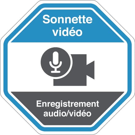 Sonnette vidéo bord | gecoat dibond materiaal | 30 cm