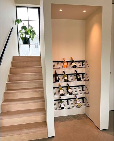 Vino Wall Rack Display Wijnhouder voor 9 flessen