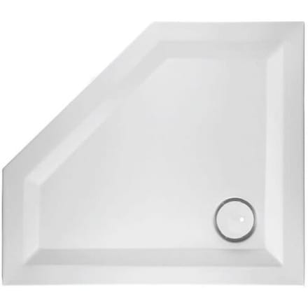Mauersberger pentagonal shower tray Circi 100 x 90 x 2.5 cm super flat left