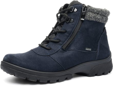 Hoge veterschoen Ara Donkerblauw