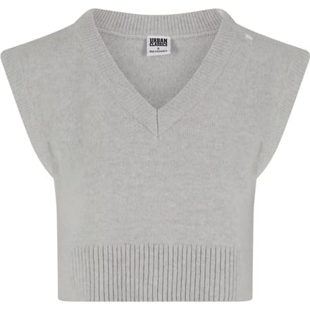 Urban Classics - Soft Knit Pullunder Mouwloze top - XS - Grijs