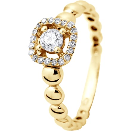 Solitaire Diamonds 0,33 Cts luxe sieraden Yellow Gold