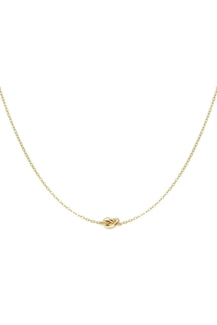 simpele ketting met geknoopte bedel