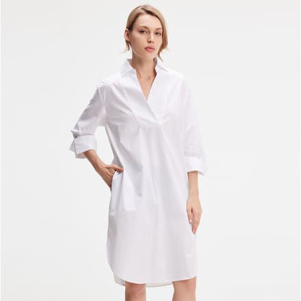 Minimalistisch katoenen shirtjurk