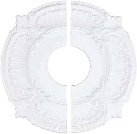Dailygoods - PU Plafondmedaillon met Vintage Bloem Motief 30 cm
