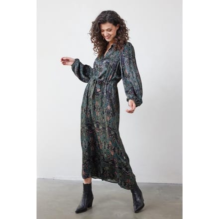 Dress Alinea Black Puntos print
