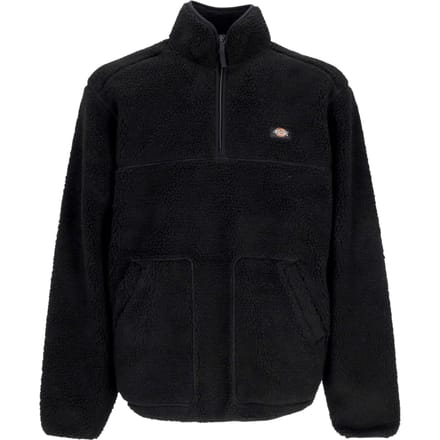 Mount Hope herensweatshirt met hoge hals en kwartrits zwart