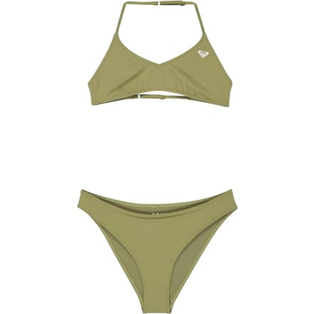 Roxy Solid Active Rg Triangle Bralette Bikini Groen 10 Years Meisje
