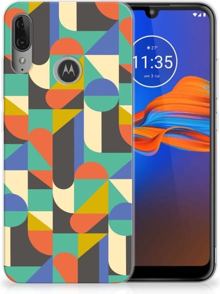 Motorola Moto E6 Plus TPU bumper Funky Retro