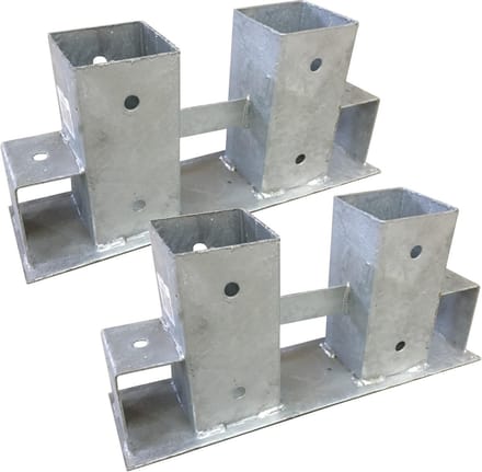 Stapel Hulp - Hout Frame - Haardhout Opslag - Verstelbaar - 34 x 10 x 15 cm - Verzinkt