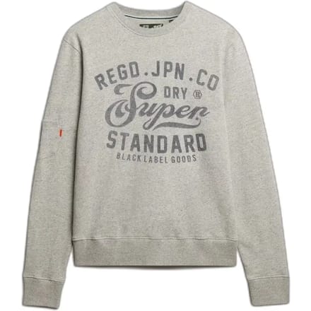 Superdry Industrial Sweatshirt met Relaxte Pasvorm Dark Grey Grootte: S